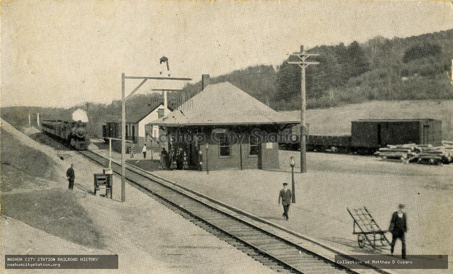Postcard: Boston & Maine Station, Andover, New Hampshire